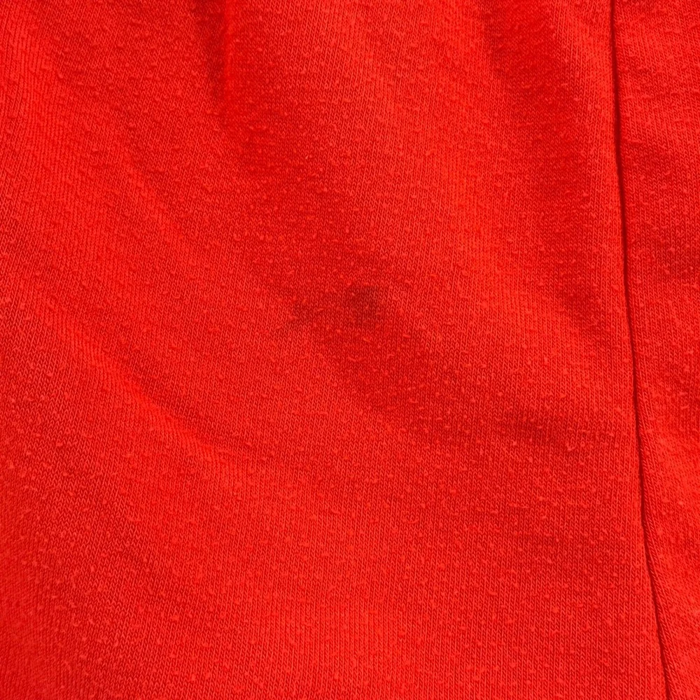 PJ‎ Salvage Red Retro Stripe Lounge Shorts Womens Medium Drawstring Dolphin Hem
